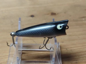 Vintage Rare Color Heddon Tiny Chugger Spook Lure In Smokey Joe Color - Picture 1 of 7