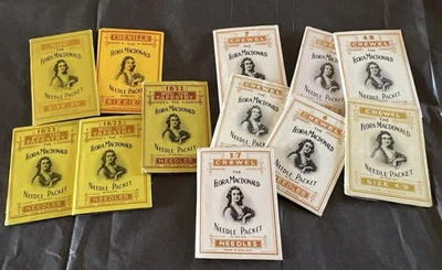 Lote De 12 Paquetes De Agujas Antiguas Flora Macdonald Crewel, Alfombra Y Tapiz Foto 1 de 4