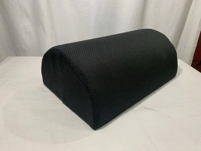 Half Moon Leg Knee Support Bolster Pillow Black Cover 15.75" x 10" x 6" - Image 1 of 4