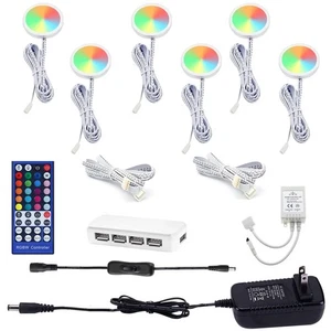 AIBOO Color Changing Christmas Xmas Decor Under Cabinet LED Lighting Kit IR C... - Picture 1 of 7