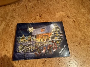 Herrnhuter Adventskalender 2021/2022 mit Bastelstern Stern in violett + weiß NEU - Bild 1 von 2