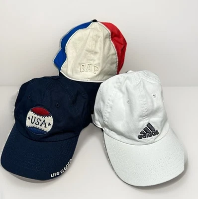 Paquete de sombreros de béisbol de algodón de verano para niños Gap Life Is Good Adidas Foto 1 de 4