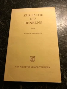 Zur Sache des Denkens Heidegger, Martin. 1976 - Bild 1 von 4