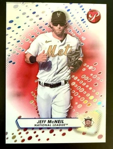 2023 Topps Pristine #290 Jeff McNeil Red Refractor #/5 USP New York Mets - Picture 1 of 2