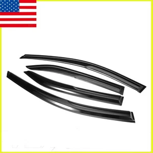 Rain Guards Fits For Toyota Camry 2007-2011 Mugen Style 4Pcs Tape-on JDM 3D Wavy - Foto 1 di 9