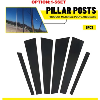 Pillar Posts Door Window Trims Cover For 1997-2003 BMW 540i 528i 530i 525i 6-60X - Image 1 of 4