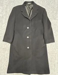 Abrigo de hombre Lauren Ralph Lauren de lana cachemir negro 44R largo completo - Imagen 1 de 7