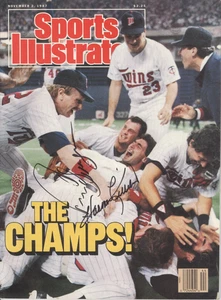 1987 Sports Illustrated World Series Signed by Harmon Killebrew & Juan Berengeur - Picture 1 of 1