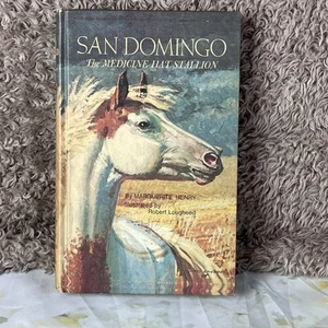 SAN DOMINGO Medizin Hut Hengst Buch von Marguerite Henry 1972 Erstdruck - Bild 1 von 17