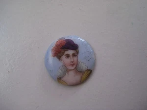 Antikes Miniatur Bildnis Damen Portrait Feinste Lupenmalerei aus Sammlung - Bild 1 von 2