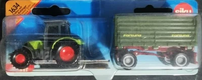SIKU 1634 Trattore ARES con rimorchio cassonato - scala H0 - Immagine 1 di 4