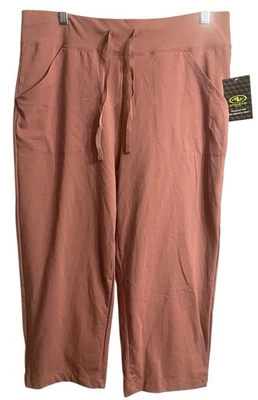 ATHLETIC WORKS Smokey Rose Fitness Capri’s. Inseam 21” Size Large (12-14) NWT’S - Image 1 of 4
