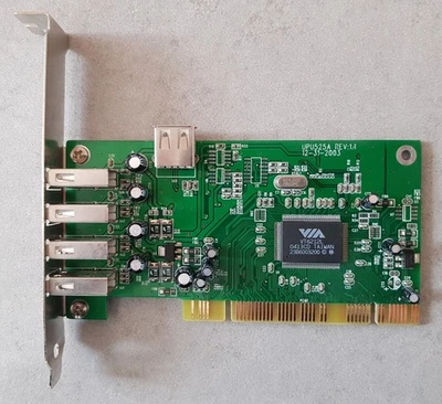 5-Port USB 2.0 Erweiterungskarte UPU525A (VIA VT6212L), PCI-Karte - Bild 1 von 3