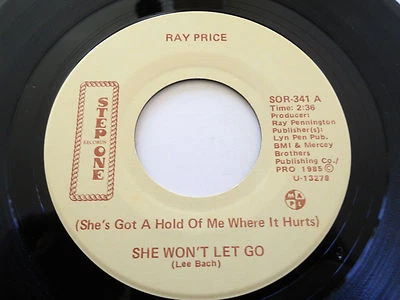 RAY PRICE NM She Won't Let Go 45 Memories To Burn SOR-341 Step One 7" vinyl - Image 1 of 2