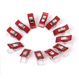25 abrazaderas de tela rojas Wonder Clips abrazaderas de costura Wonderclips - Imagen 1 de 1