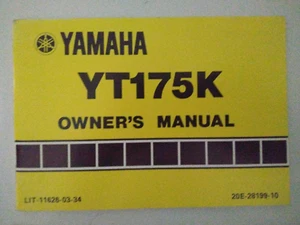 Yamaha Model YT175K OEM Owner's Manual - c1982 - LIT-11626-03-34 - Picture 1 of 2