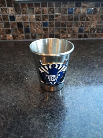 Metal Toronto Maple Leafs Shot Glass Used Cover