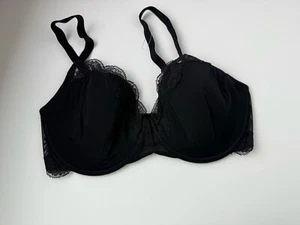 Schwarzer nahtloser gepolsterter Bügel-Kontur-BH mit Bügel von Natori neu ohne Etikett Gr. 34DD 21120 - Bild 1 von 10