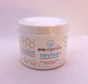 ERAORGANICS REVIVE+ Microdermabrasion Manuka Honey Walnut Scrub & Mask 4oz/113g - Picture 1 of 2