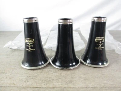 NUEVO Lote/3 Campanas de Clarinete Bb Plástico Bundy 1400 Usadas, Astilla en el Borde Inferior NUEVO Foto 1 de 4