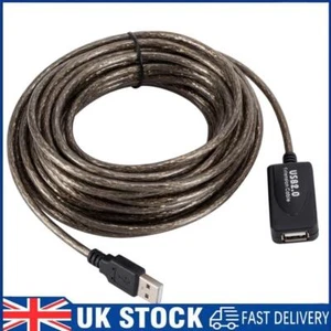 USB2.0 Male to Female Active Repeater Extension Cable Cord Adapter (10m) - Picture 1 of 12