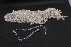 Silver tone bracelet blanks for jewellery making 100 - Picture 1 of 3