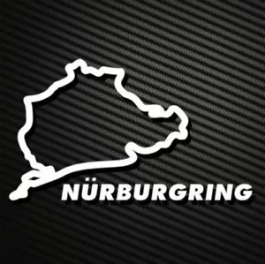 NURBURGRING WHITE Sticker Decal for Toyota Supra FT86 Scion BRZ Hyundai I30 I30N - Picture 1 of 3