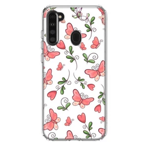 Mundaze Case for Samsung Galaxy A21 Cover Cute Pink Butterflies - Picture 1 of 6