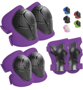 Wemfg Kids Protective Gear Set Pads for Kids 3-8 Years Toddler Knee Elbow Wrist - Picture 1 of 11
