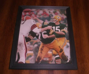 PACKERS BART STARR FRAMED IN ACTION COLOR PRINT - YOUR CHOICE $11 EACH - Picture 1 of 2