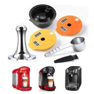 Reusable Coffee Capsule Pods for Bosch Tassimo Coffee Pod Silicone Lid - Picture 1 of 20