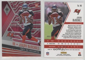 2017 Panini Phoenix Rookies Pink /199 Jeremy McNichols #140 Rookie RC