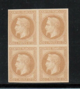 France #34c Extra Fine Never Hinged Block With Brun Expert Signature - Picture 1 of 2