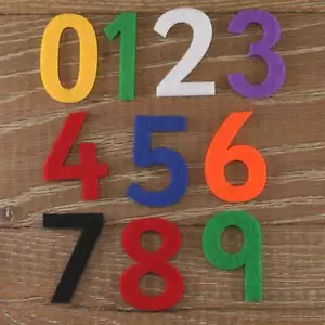 Set numeri Sassoon 3 mm numeri di feltro 0-9 10 caratteri taglie 5-12 cm - Foto 1 di 12