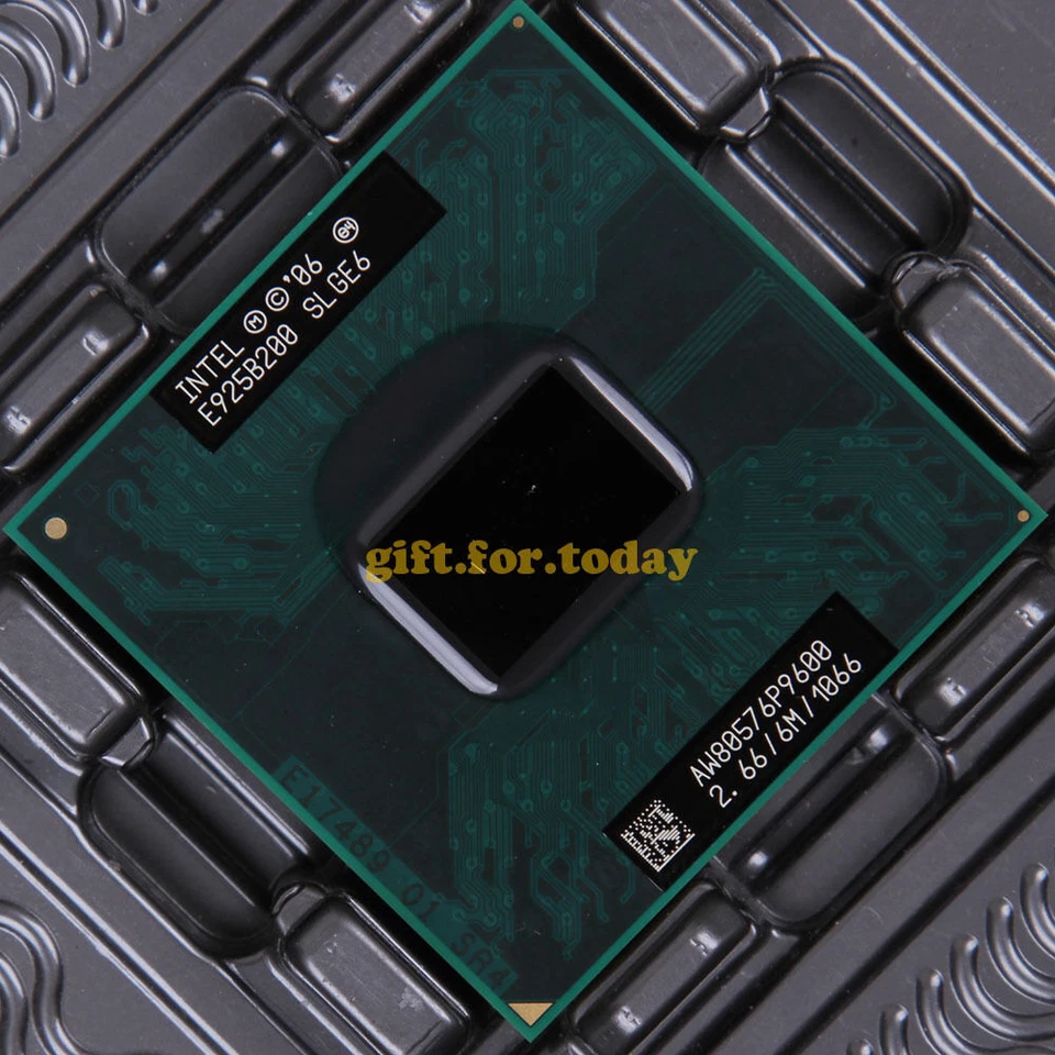 Original Intel Core 2 Duo P9600 2.66 GHz Dual-Core (AW80576SH0676MG) Processor - Image 1 of 1