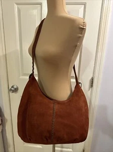 HOBO Hobo Handtasche Earth Brick braun Wildleder mit Ledernaht - Bild 1 von 22
