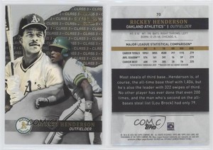 2020 Topps Gold Label Class 3 Black Rickey Henderson #70 HOF