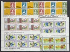 NEW ZEALAND 1980 125th ANNIVERSARY STAMPS PLATE BLOCKS (x6) MINT (ID:87/D61174) - Picture 1 of 1