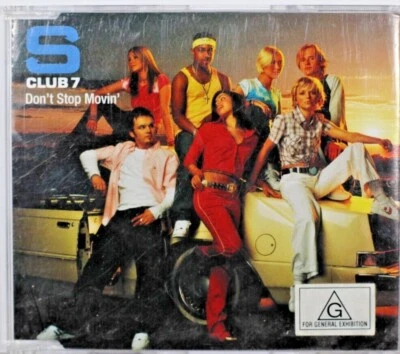 S Club 7 – Don't Stop Movin' - Cracks In Disc - Maxi-Single CD Sent Tracked - Image 1 of 4