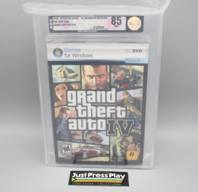 Grand Theft Auto IV for Windows PC 1st Print w/ Slipcover VGA Graded 85 NM+ - Image 1 of 4