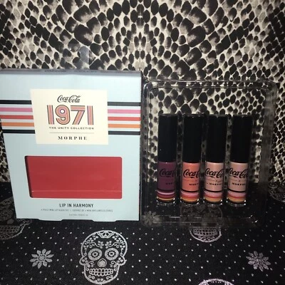 Morphe X Coca-Cola 1971 The Unity Collection Lip In Harmony Set NIB - Image 1 of 4