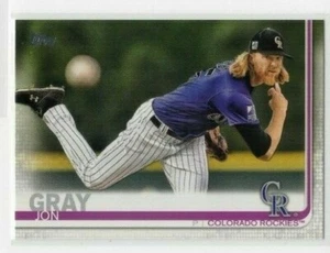 Jon Gray 2019 Topps Series 1 Baseball Base Common #73 Colorado Rockies - Picture 1 of 1