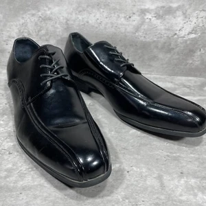 Zapatos Stacy Adams para hombre talla 9 W charol negro Oxford con cordones - Imagen 1 de 13