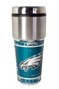 NFL Eagles Insulated Stainless Steel/Plastic Lined 16oz. Travel Mug - Picture 1 of 6