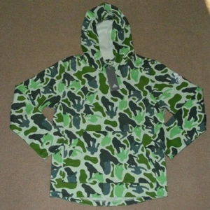 Adidas Men's NERD Champ ID Camo Hoodie Pullover Bright Green Size Medium DG8615 - Picture 1 of 5