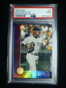 1996 Leaf Ken Griffey Jr. #41 Press Proof Silver Mariners PSA 9 Mint - Picture 1 of 2