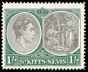 "ST. KITTS-NIEVES 86 (SG75b) - Rey Jorge VI ""Primavera medicinal"" (pb66859) - Imagen 1 de 1