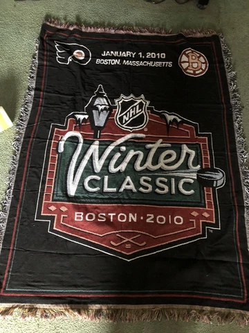 2010 Boston Bruins Philadelphia Flyers NHL Winter Classic throw blanket Cover