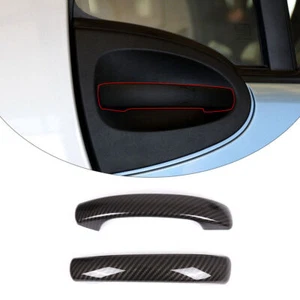 ABS Carbon Outer Grab Handle Cover Decorative Trim For Mercedes-Benz Smart 09-15 - Picture 1 of 8