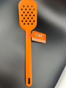 CWC Silicone Slotted Turner Spatula ORANGE Cook With Color Kitchen Utensil NEW - Picture 1 of 3